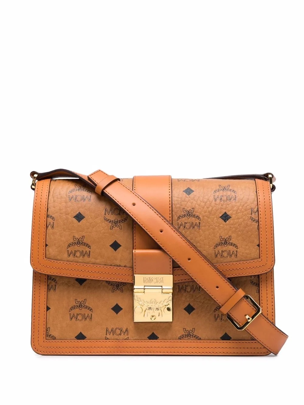 MCM Medium Tracy Visetos Crossbody Bag - New Condition